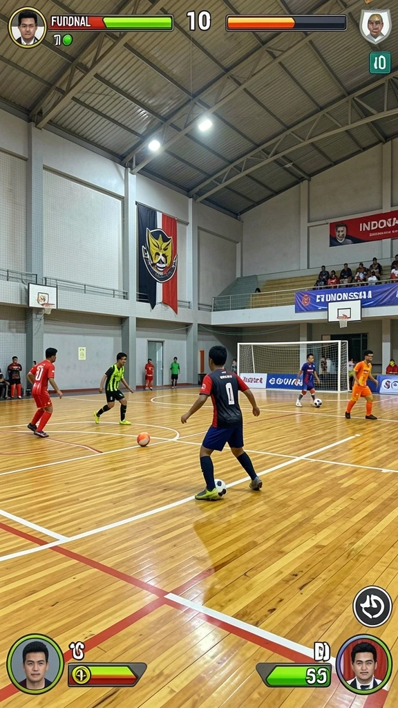 Desain level yang beragam dan penuh warna.