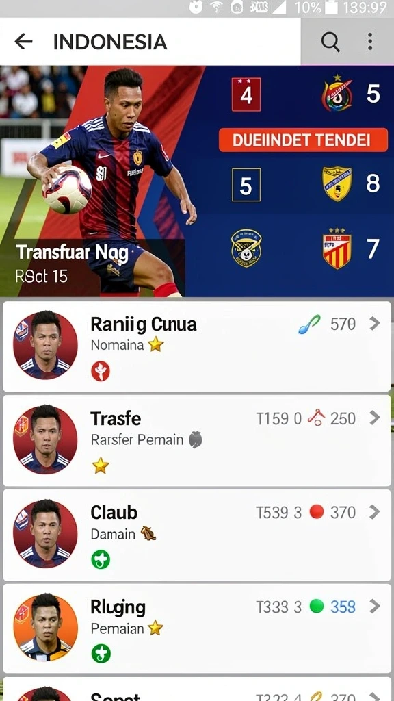 Tampilan antarmuka pengguna yang intuitif.