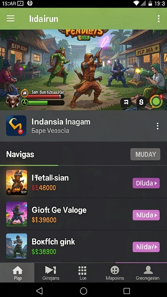Berbagai karakter menarik untuk dipilih.