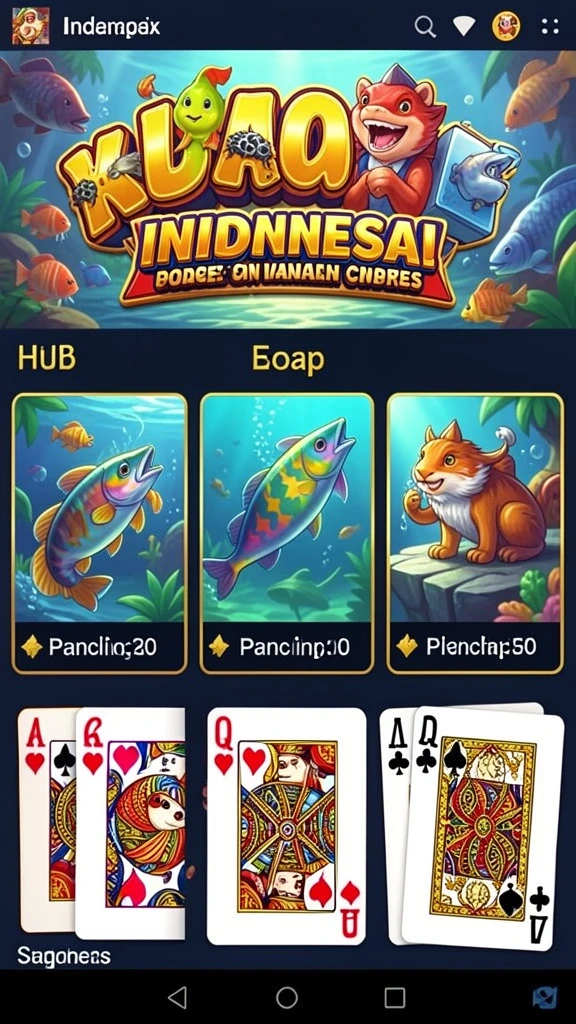 Berbagai karakter unik yang dapat dipilih.