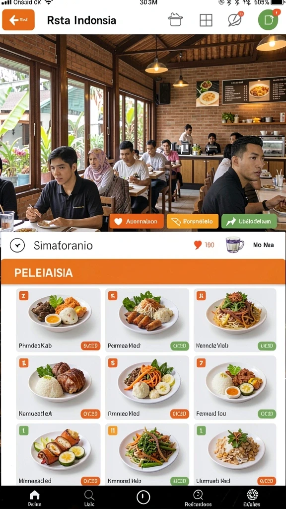 Tampilan awal yang menarik dan intuitif.