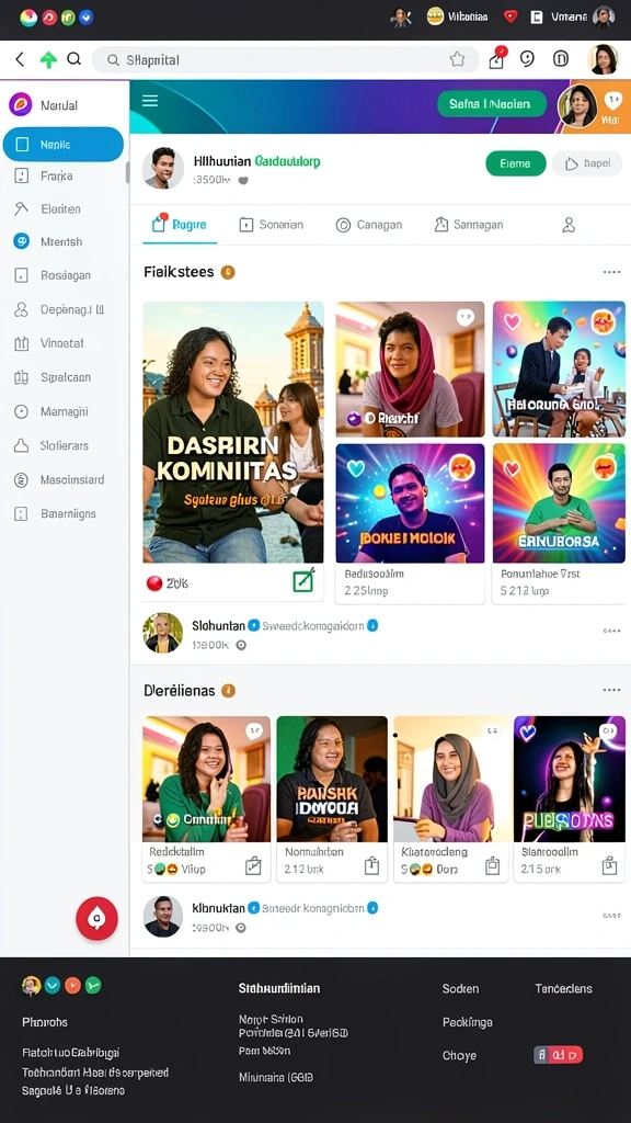 Tampilan antarmuka pengguna yang menarik dan interaktif.