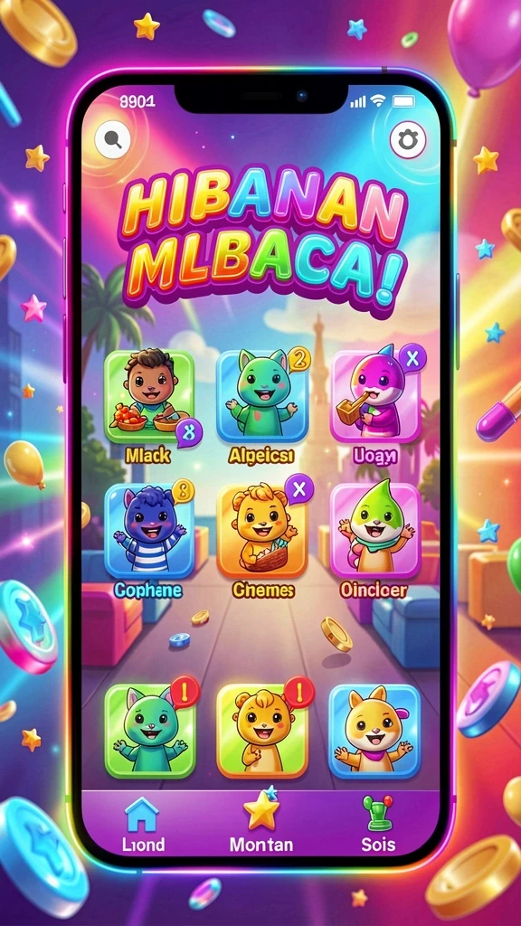Berbagai pilihan permainan yang menyenangkan.