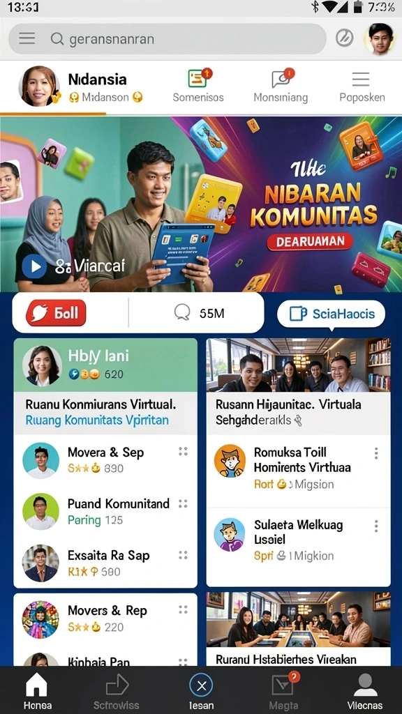 Tampilan awal game dengan visual yang memukau.