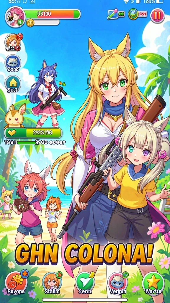 Tampilan menu utama GEMS365 yang menarik dan intuitif.