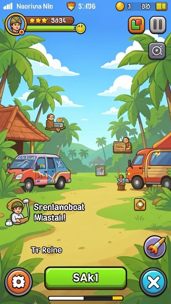 Tangkap momen seru saat bertarung di level yang menantang.