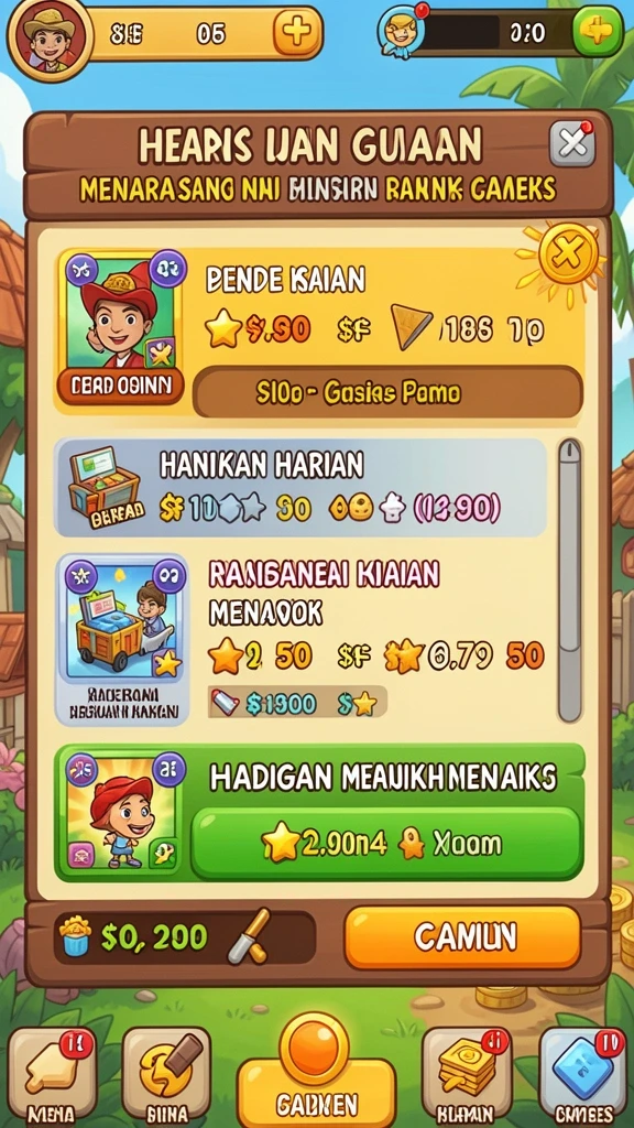 Tangkapan layar petualangan karakter di hutan lebat.