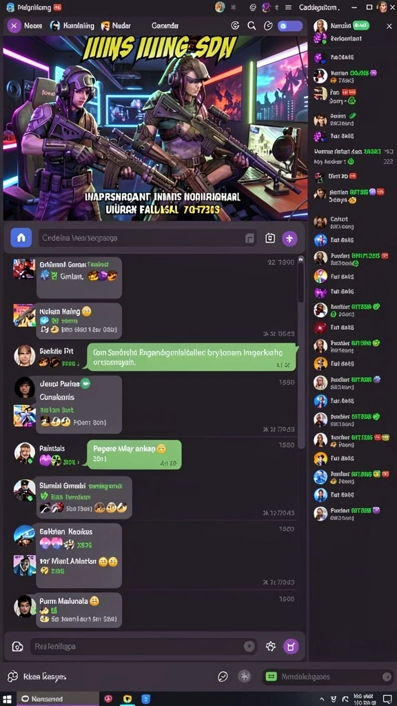 Gambaran karakter yang unik dan beragam di dalam game.