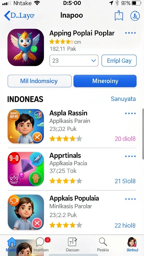 Tampilan antarmuka pengguna yang menarik dan interaktif.