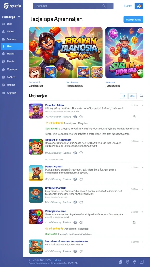 Tampilan antarmuka yang menarik dan modern.