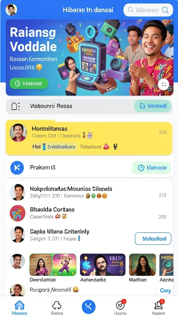 Banyak pilihan permainan yang tersedia untuk semua orang.