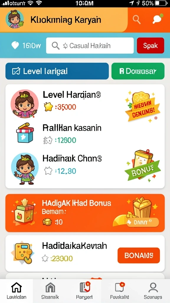 Fitur kompetisi online yang seru.