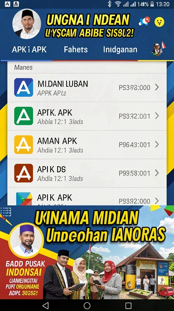 Tampilan antarmuka RICH7 yang menarik dan mudah dinavigasi.