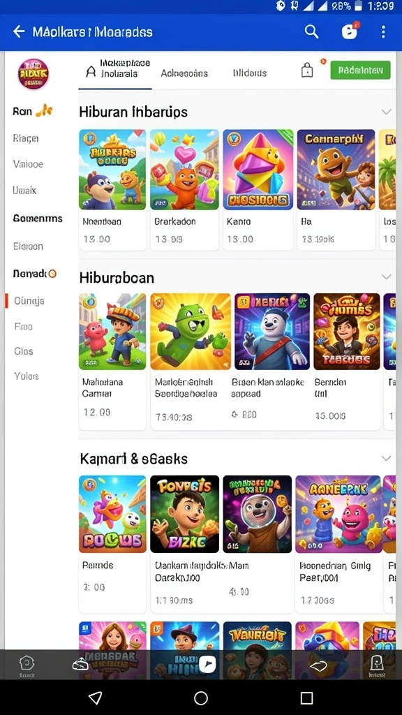 Level tantangan yang beragam dan menantang.