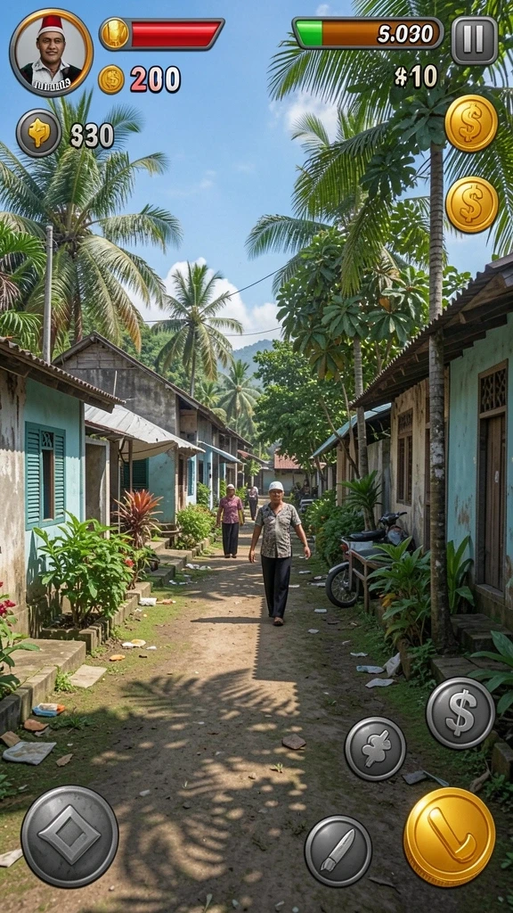 Karakter yang dapat disesuaikan sesuai keinginan.