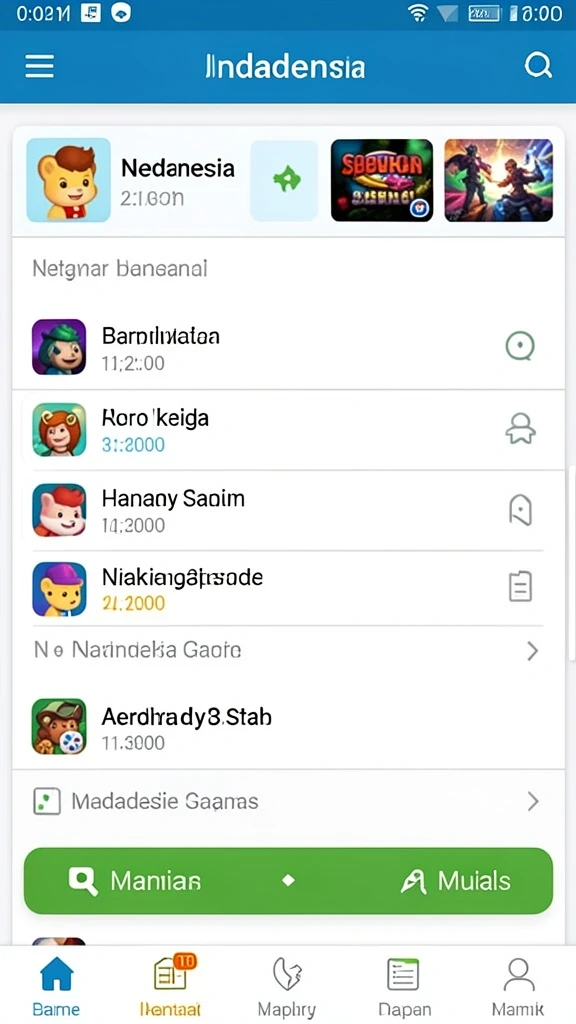 Berbagai permainan slot seru tersedia.