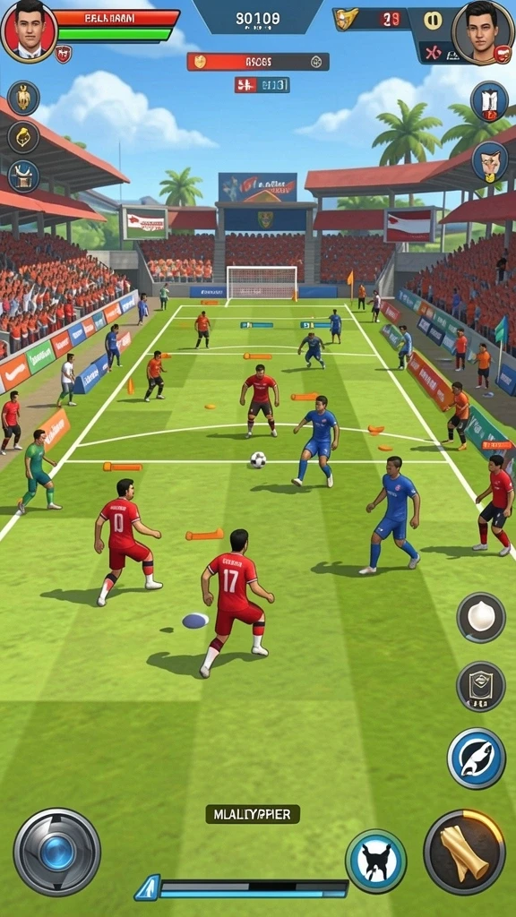 Screenshot menunjukkan karakter unik yang bisa dimainkan.