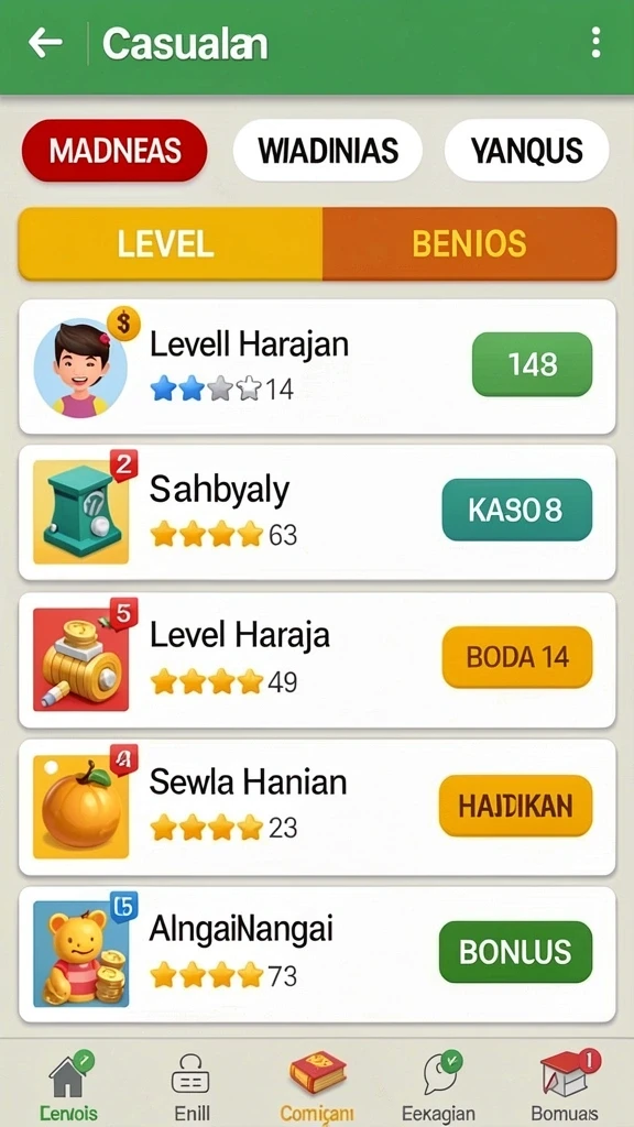 Karakter-karakter lucu dan menawan dalam permainan.