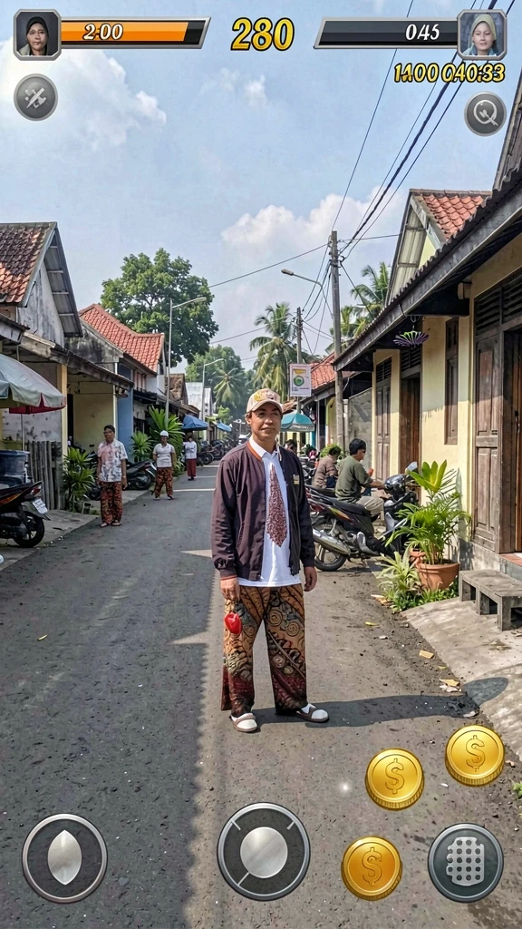Tampilan level menakjubkan dengan detil yang memikat.